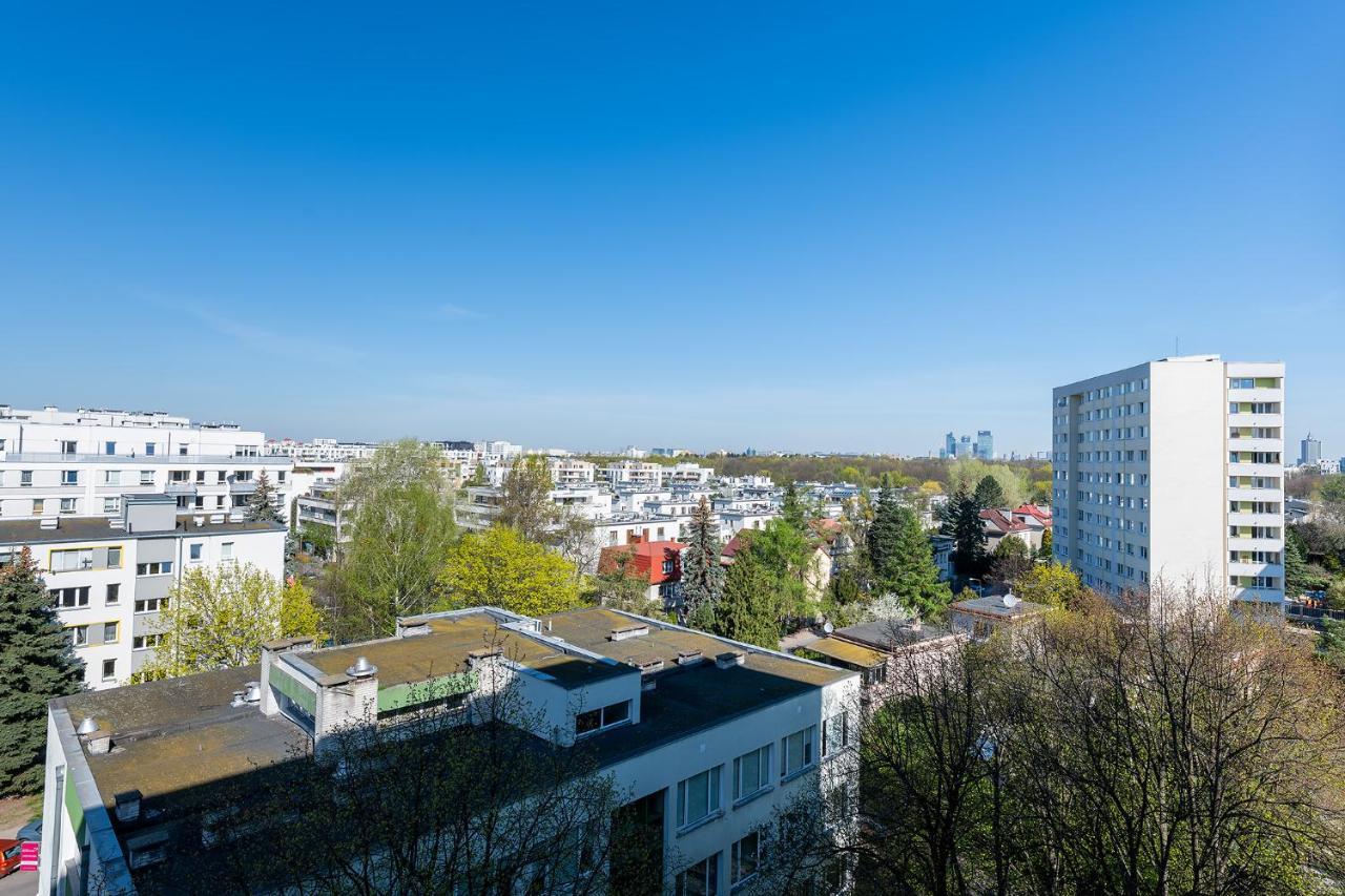 Maklakiewicza 17 - 700M Od Szpitala Mswia - 4Km Do Lotniska Chopina - Maly Balkon - Piekny Widok Na Centrum Warszawy Varşova Dış mekan fotoğraf